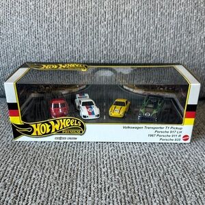 Hotwheels premium porsche set